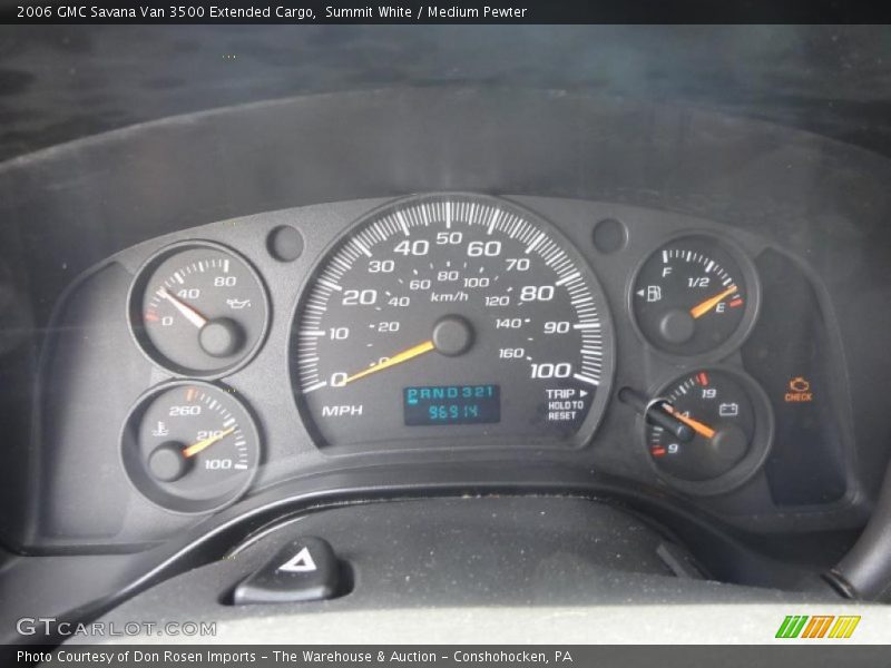  2006 Savana Van 3500 Extended Cargo 3500 Extended Cargo Gauges