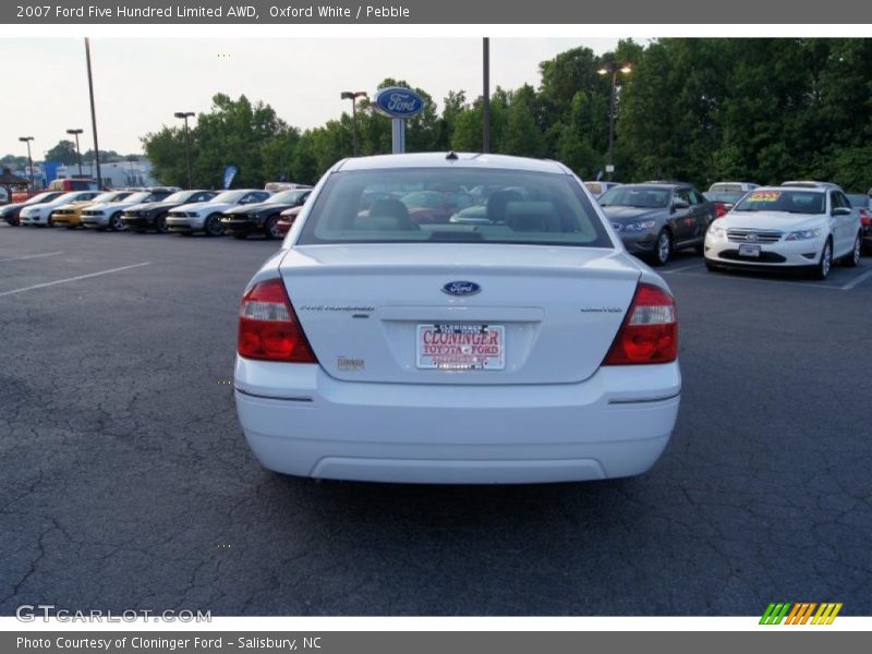 Oxford White / Pebble 2007 Ford Five Hundred Limited AWD