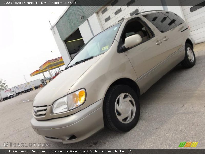 Desert Sand Mica / Oak 2003 Toyota Sienna LE