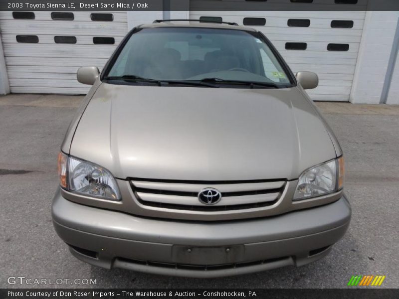 Desert Sand Mica / Oak 2003 Toyota Sienna LE