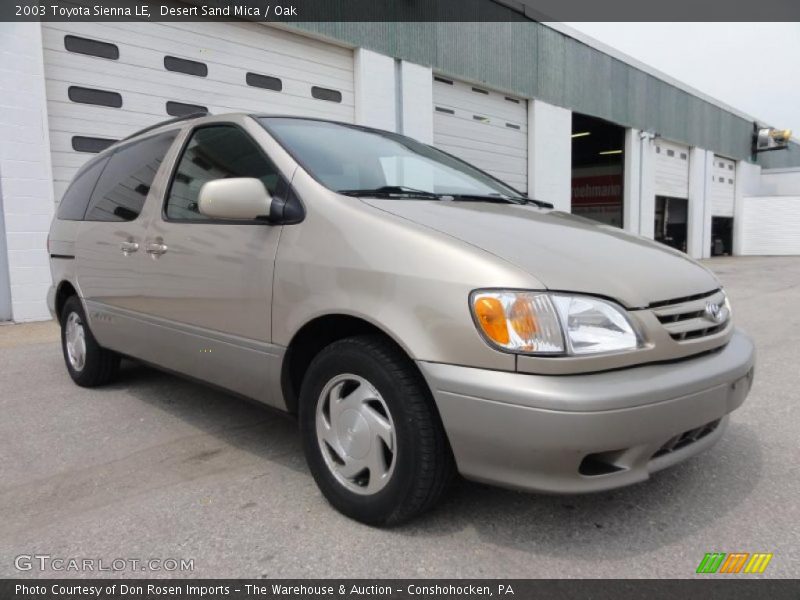 Desert Sand Mica / Oak 2003 Toyota Sienna LE