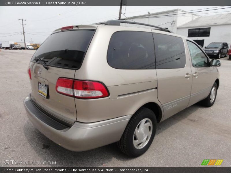 Desert Sand Mica / Oak 2003 Toyota Sienna LE