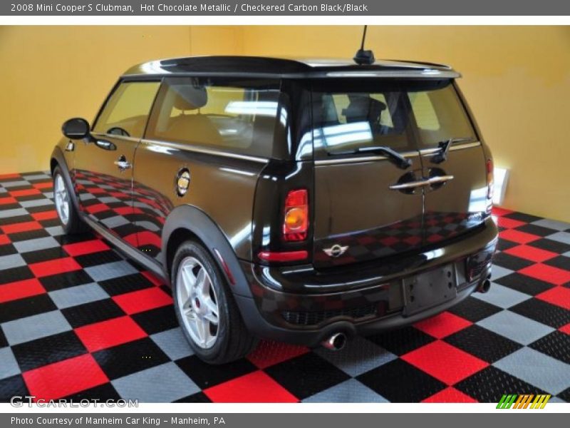 Hot Chocolate Metallic / Checkered Carbon Black/Black 2008 Mini Cooper S Clubman