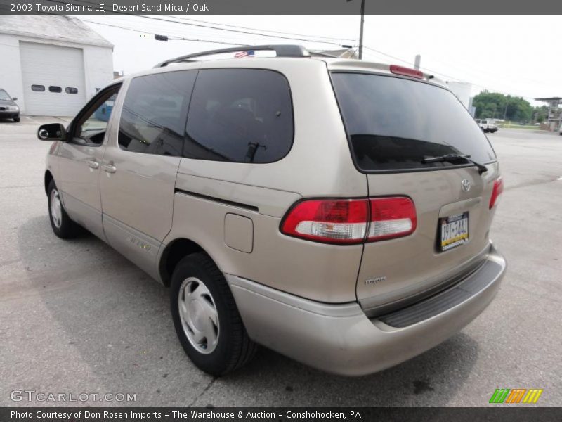 Desert Sand Mica / Oak 2003 Toyota Sienna LE