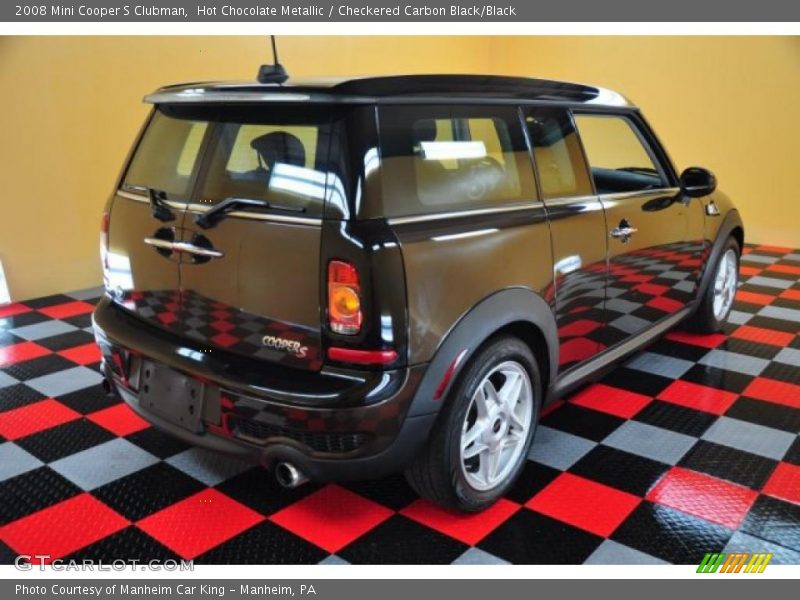 Hot Chocolate Metallic / Checkered Carbon Black/Black 2008 Mini Cooper S Clubman