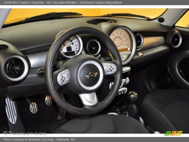 Hot Chocolate Metallic / Checkered Carbon Black/Black 2008 Mini Cooper S Clubman