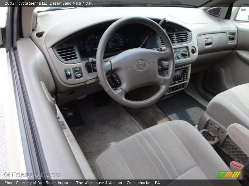 Desert Sand Mica / Oak 2003 Toyota Sienna LE