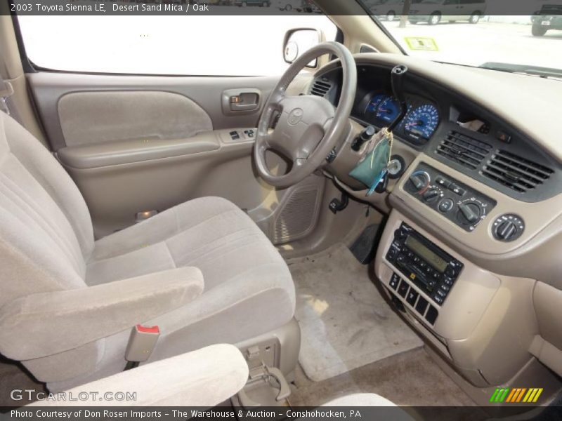 Desert Sand Mica / Oak 2003 Toyota Sienna LE