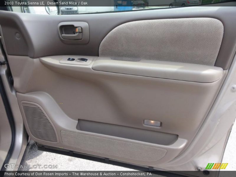 Desert Sand Mica / Oak 2003 Toyota Sienna LE