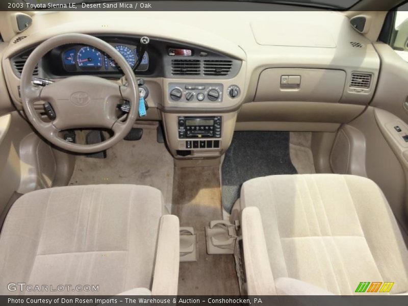 Desert Sand Mica / Oak 2003 Toyota Sienna LE