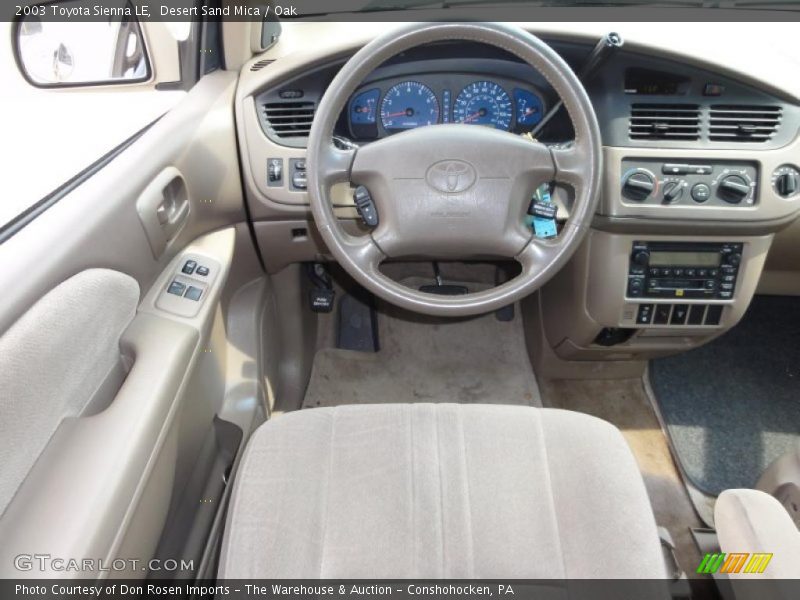 Desert Sand Mica / Oak 2003 Toyota Sienna LE