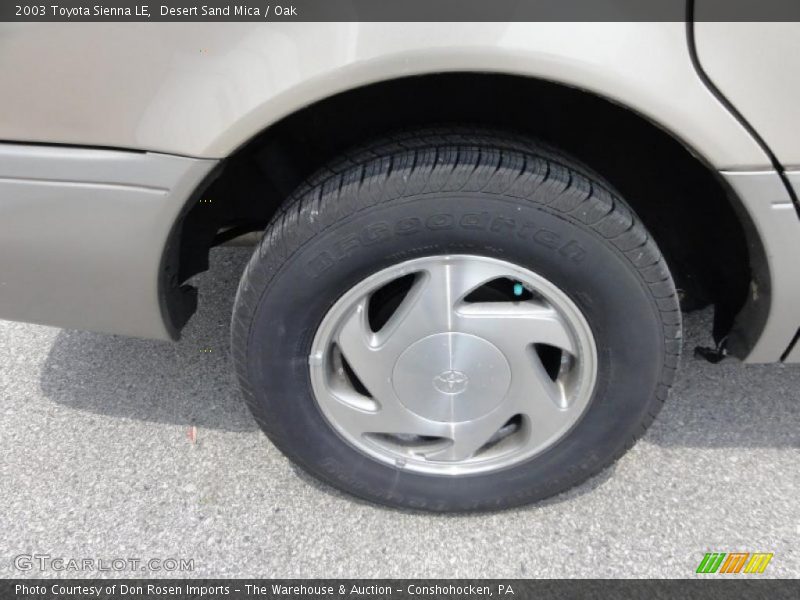 Desert Sand Mica / Oak 2003 Toyota Sienna LE