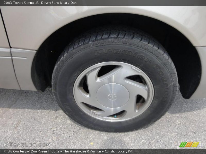 Desert Sand Mica / Oak 2003 Toyota Sienna LE