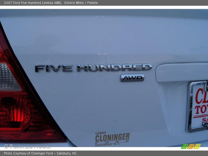 Oxford White / Pebble 2007 Ford Five Hundred Limited AWD