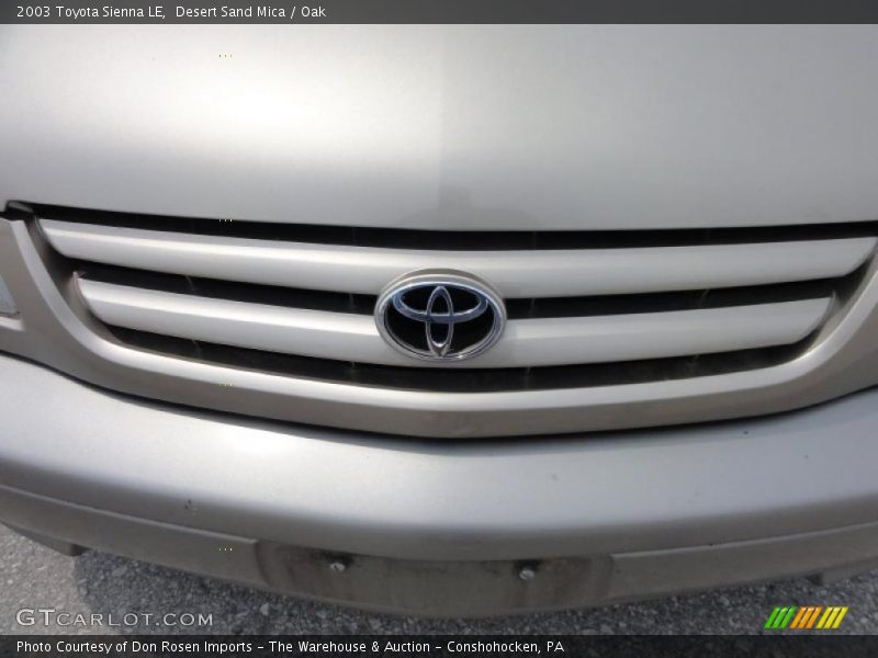 Desert Sand Mica / Oak 2003 Toyota Sienna LE