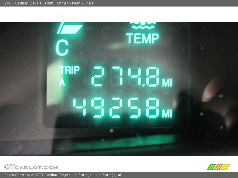 Crimson Pearl / Shale 2005 Cadillac DeVille Sedan