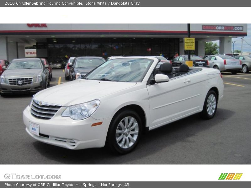 Stone White / Dark Slate Gray 2010 Chrysler Sebring Touring Convertible