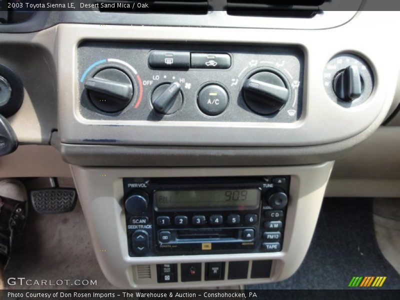 Desert Sand Mica / Oak 2003 Toyota Sienna LE