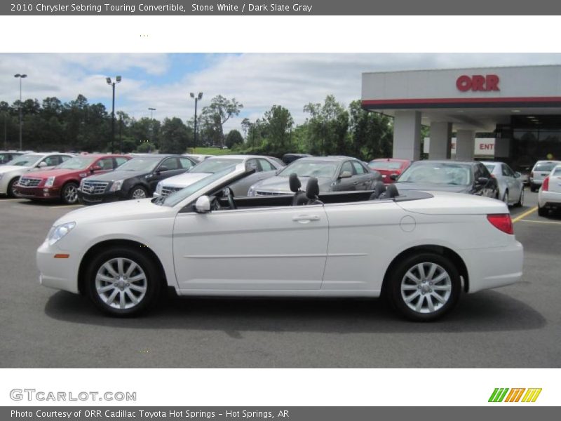 Stone White / Dark Slate Gray 2010 Chrysler Sebring Touring Convertible