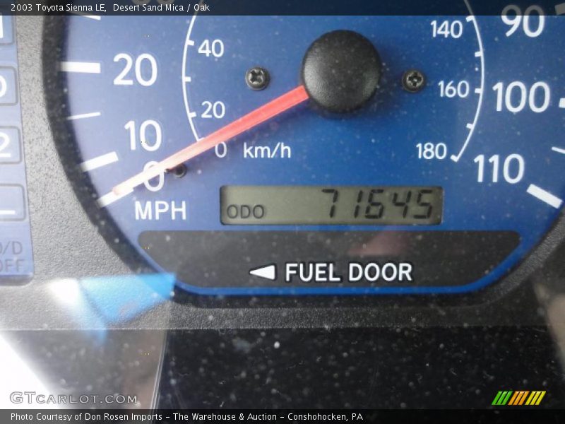 Desert Sand Mica / Oak 2003 Toyota Sienna LE