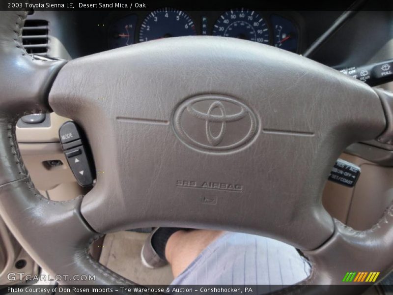 Desert Sand Mica / Oak 2003 Toyota Sienna LE