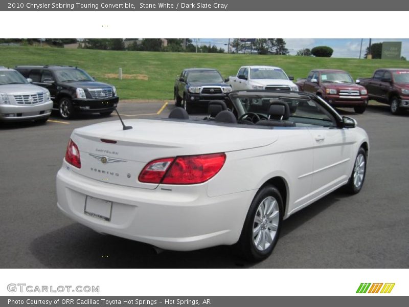 Stone White / Dark Slate Gray 2010 Chrysler Sebring Touring Convertible
