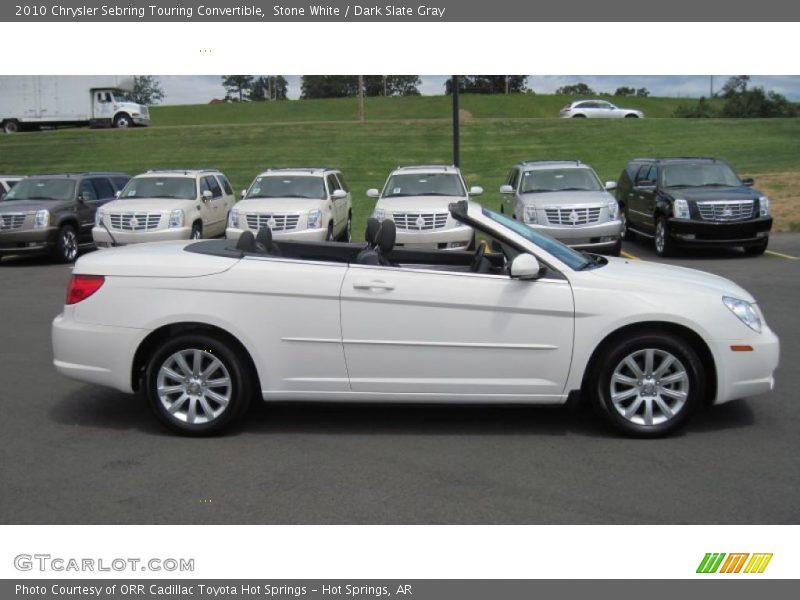 Stone White / Dark Slate Gray 2010 Chrysler Sebring Touring Convertible