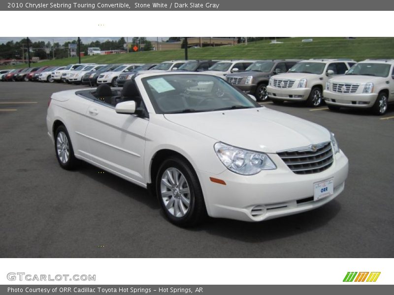 Stone White / Dark Slate Gray 2010 Chrysler Sebring Touring Convertible