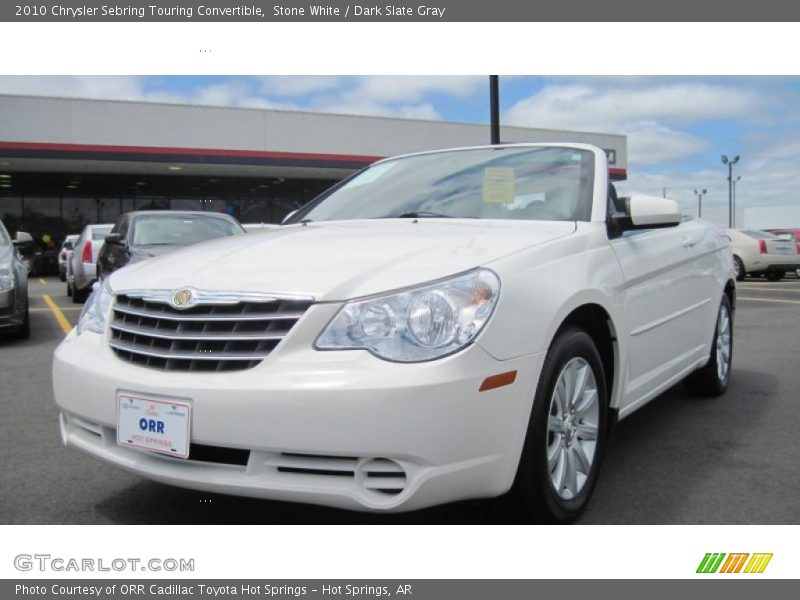 Stone White / Dark Slate Gray 2010 Chrysler Sebring Touring Convertible