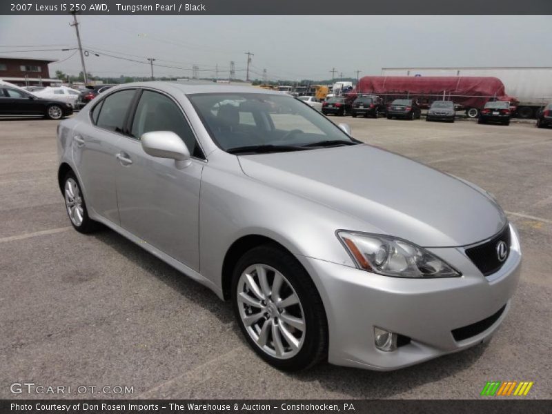Tungsten Pearl / Black 2007 Lexus IS 250 AWD