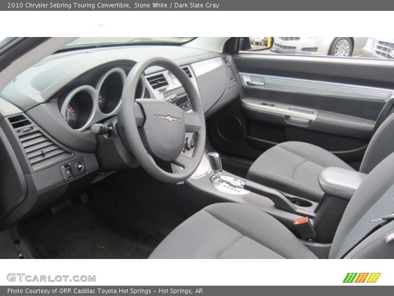 Stone White / Dark Slate Gray 2010 Chrysler Sebring Touring Convertible