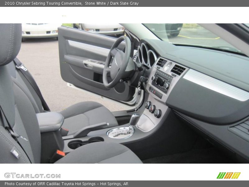 Stone White / Dark Slate Gray 2010 Chrysler Sebring Touring Convertible