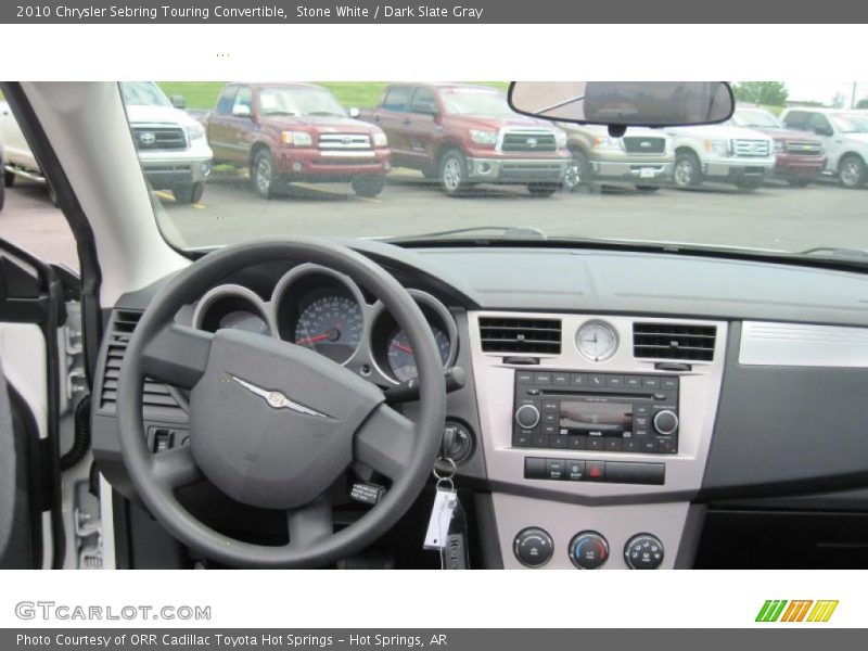 Stone White / Dark Slate Gray 2010 Chrysler Sebring Touring Convertible