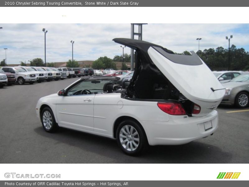 Stone White / Dark Slate Gray 2010 Chrysler Sebring Touring Convertible