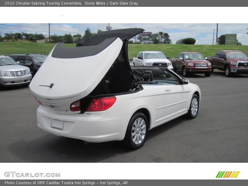 Stone White / Dark Slate Gray 2010 Chrysler Sebring Touring Convertible