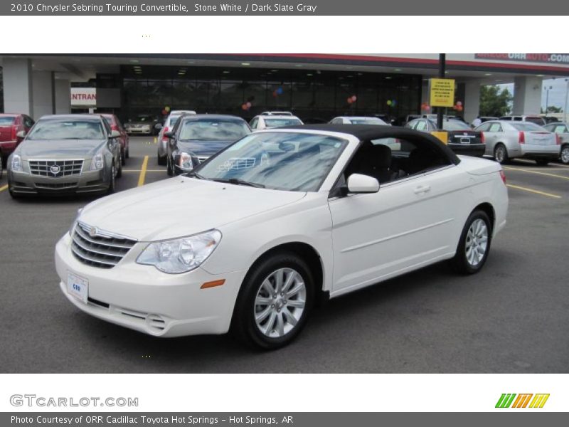 Stone White / Dark Slate Gray 2010 Chrysler Sebring Touring Convertible