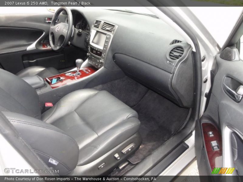 Tungsten Pearl / Black 2007 Lexus IS 250 AWD