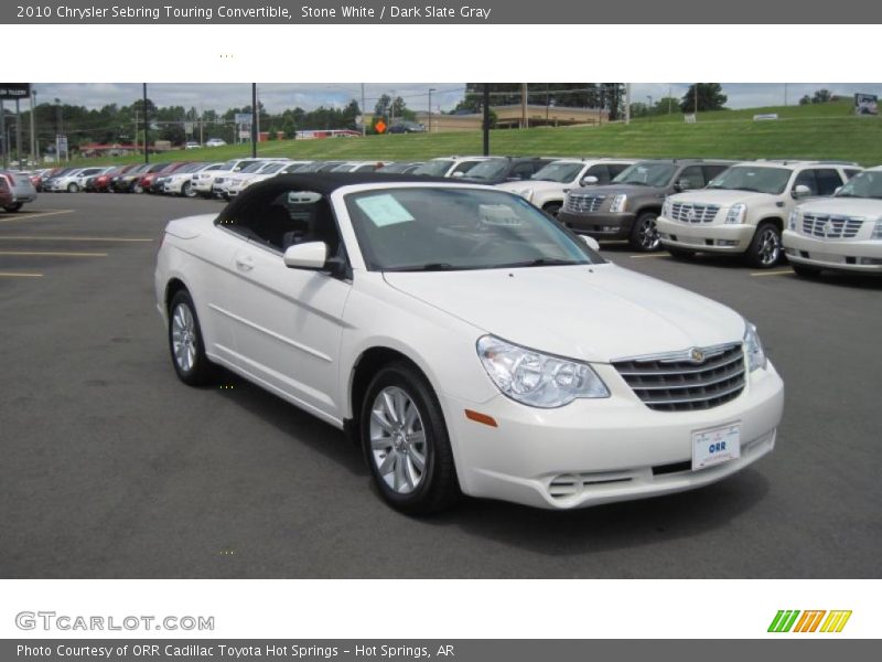 Stone White / Dark Slate Gray 2010 Chrysler Sebring Touring Convertible
