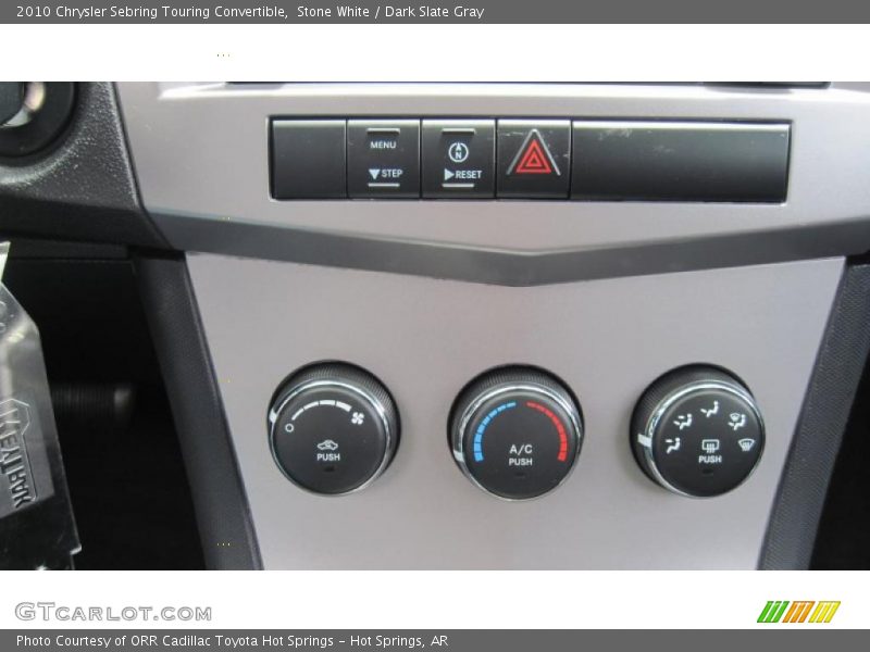Stone White / Dark Slate Gray 2010 Chrysler Sebring Touring Convertible