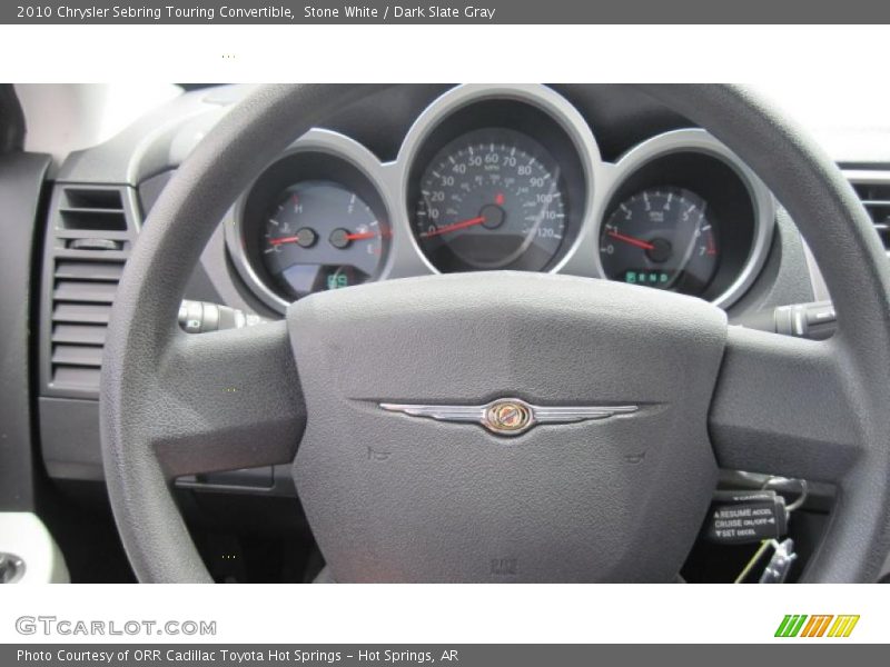 Stone White / Dark Slate Gray 2010 Chrysler Sebring Touring Convertible