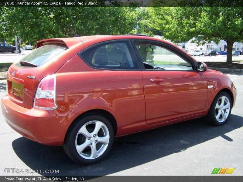 Tango Red / Black 2008 Hyundai Accent GS Coupe