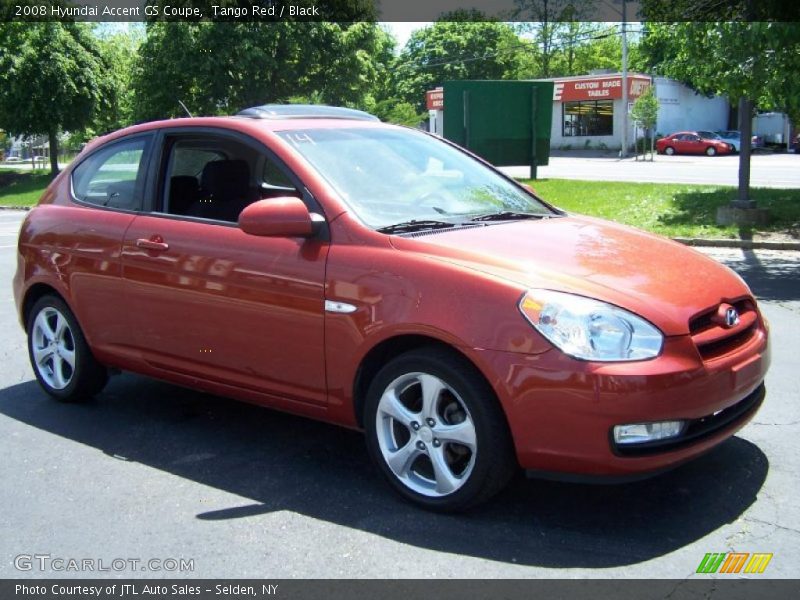 Tango Red / Black 2008 Hyundai Accent GS Coupe