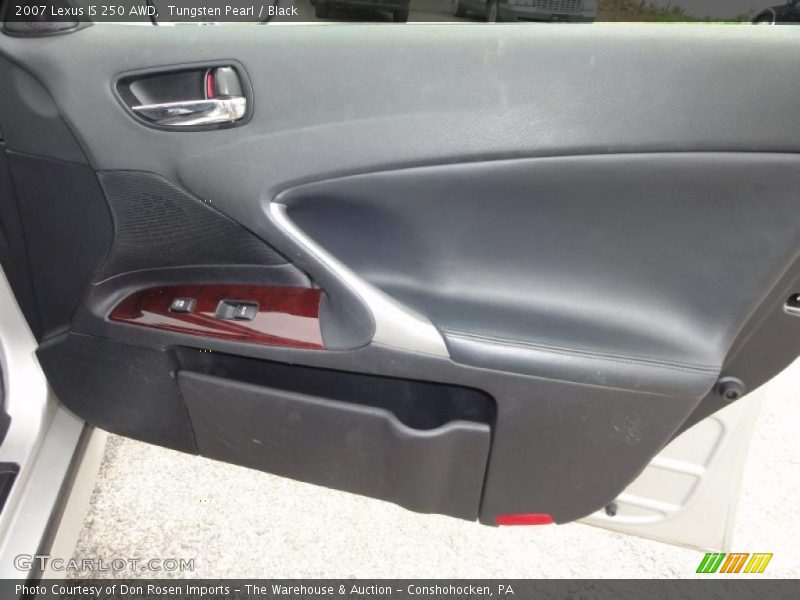 Tungsten Pearl / Black 2007 Lexus IS 250 AWD