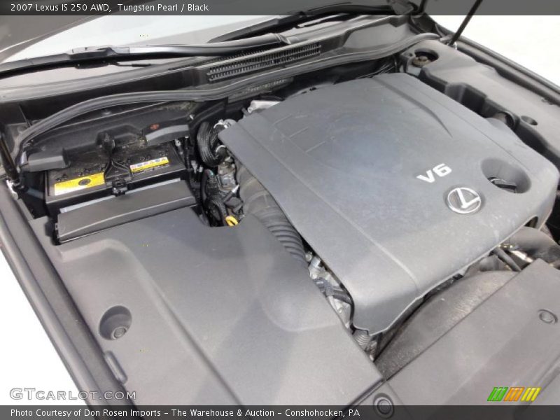 Tungsten Pearl / Black 2007 Lexus IS 250 AWD