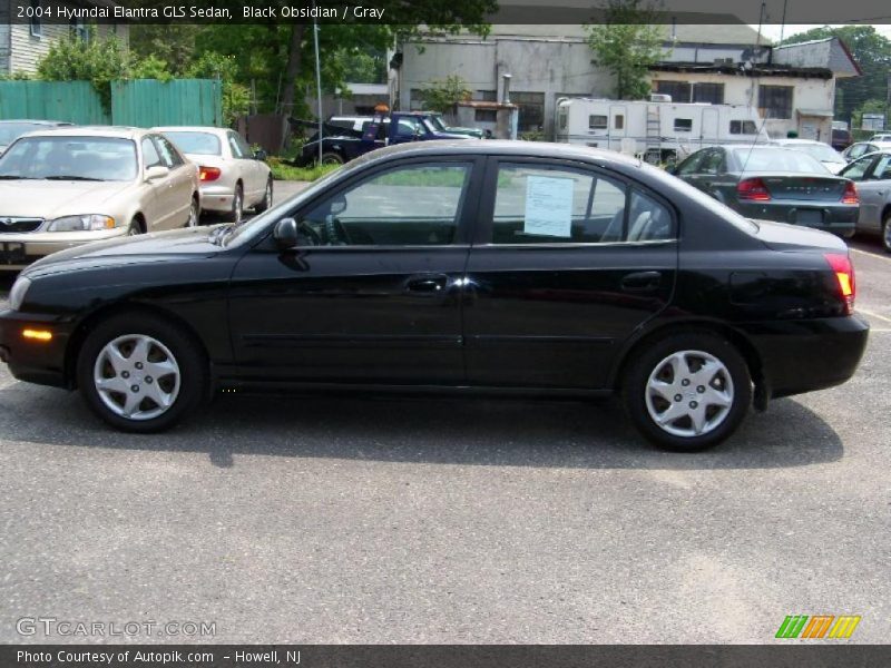 Black Obsidian / Gray 2004 Hyundai Elantra GLS Sedan