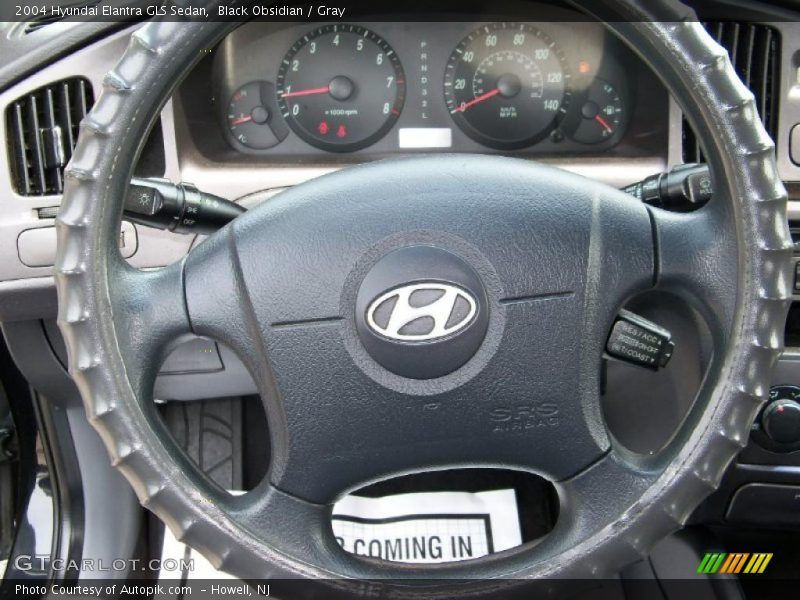 Black Obsidian / Gray 2004 Hyundai Elantra GLS Sedan