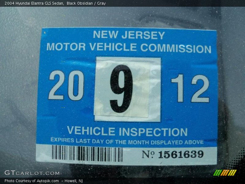 Black Obsidian / Gray 2004 Hyundai Elantra GLS Sedan