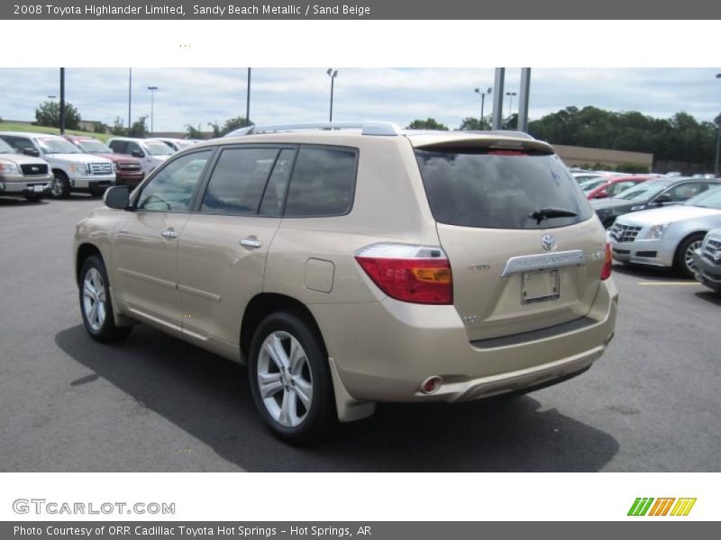 Sandy Beach Metallic / Sand Beige 2008 Toyota Highlander Limited