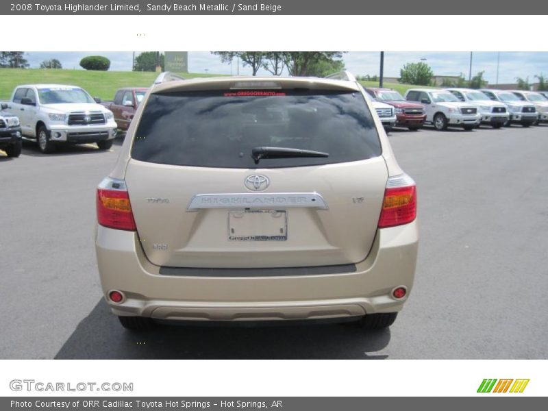 Sandy Beach Metallic / Sand Beige 2008 Toyota Highlander Limited