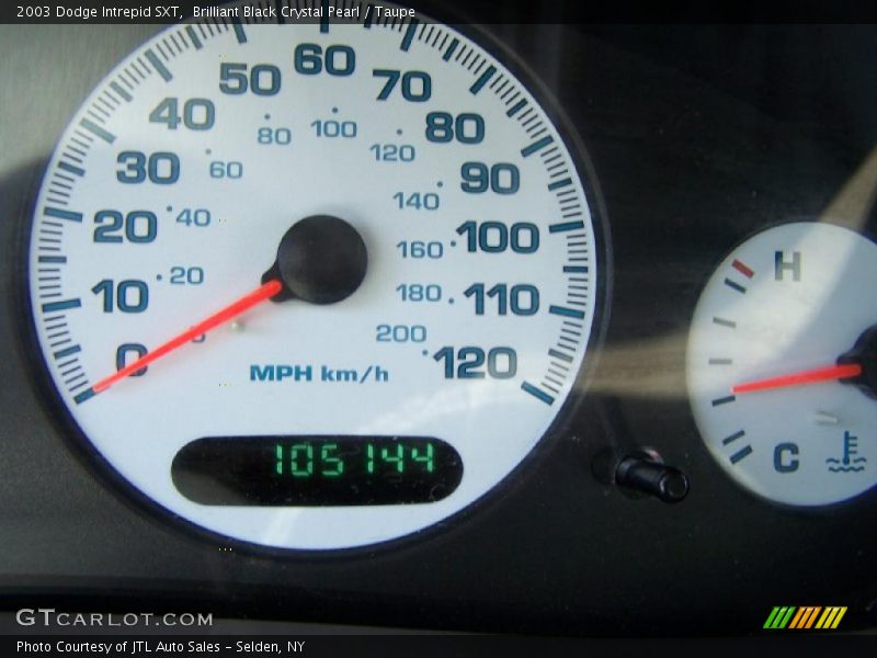 Brilliant Black Crystal Pearl / Taupe 2003 Dodge Intrepid SXT